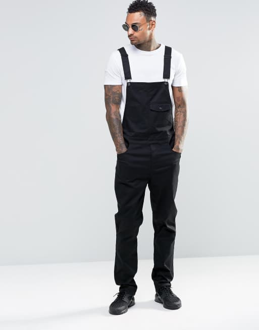 ASOS Overalls In Black Cotton ASOS