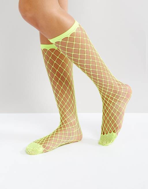 ASOS DESIGN oversized fishnet ankle socks