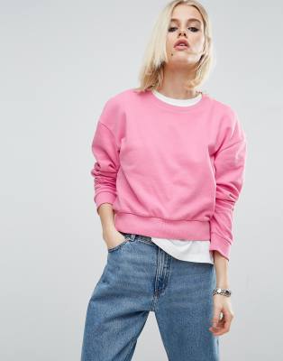 asos cropped sweatshirt