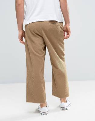 raw hem corduroy pants