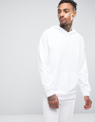 asos white hoodie