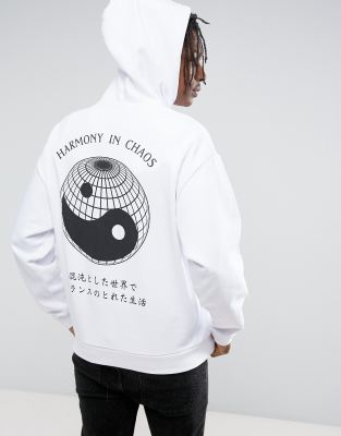 swimming yin yang hoodie