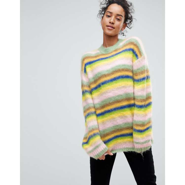 Oversized hot sale rainbow jumper