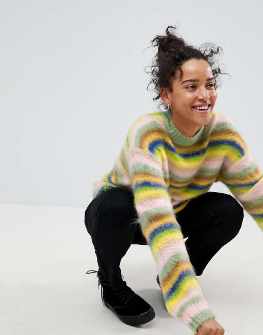 Rainbow sweater hot sale asos