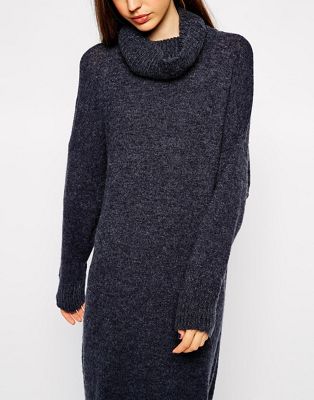 oversized midi sweater dress