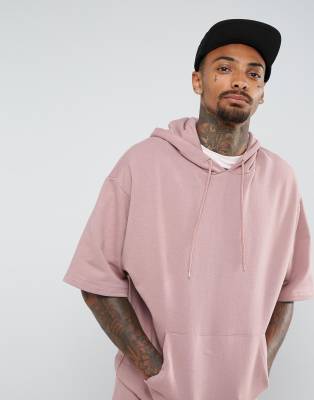 short sleeve oversized hoodie