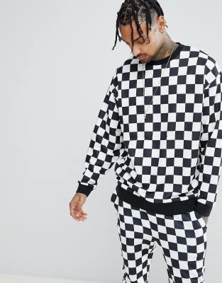 checkerboard sweatshirt