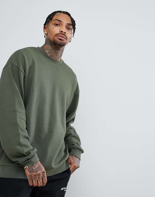 Green sweatshirt online asos