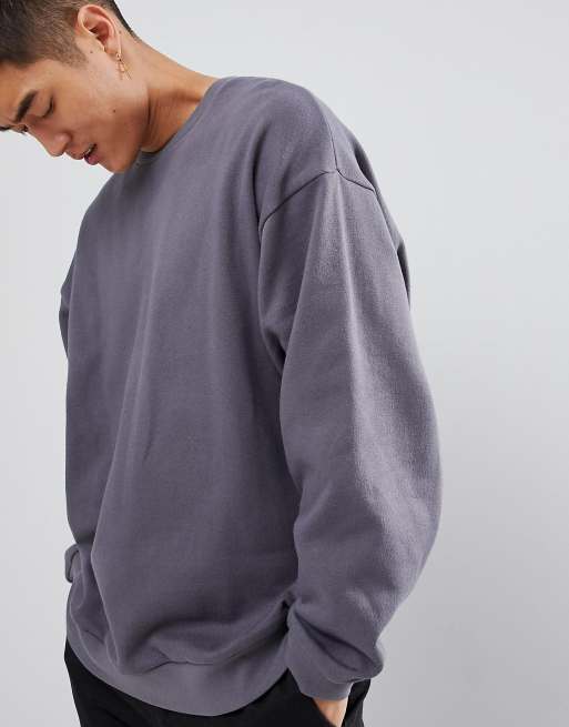 Grey on sale washed sweatshirt