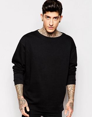 black sweatshirt asos