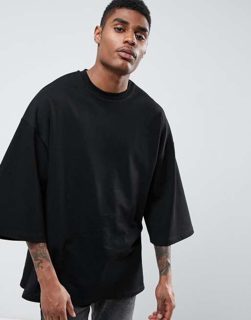 ASOS DESIGN oversized heavyweight t-shirt with with side splits