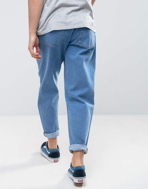 Oversized tapered jeans sale