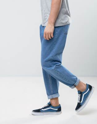 oversized tapered jeans