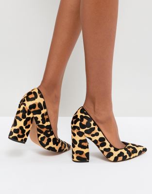 leopard heels asos