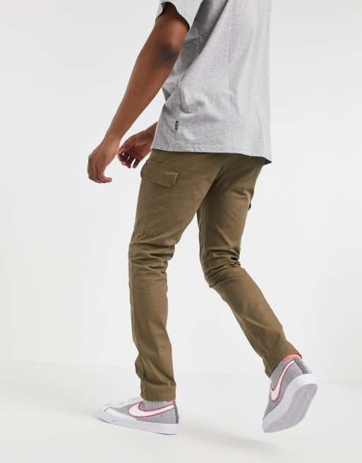 ASOS - Pantaloni cargo skinny marroni, 2 di 4