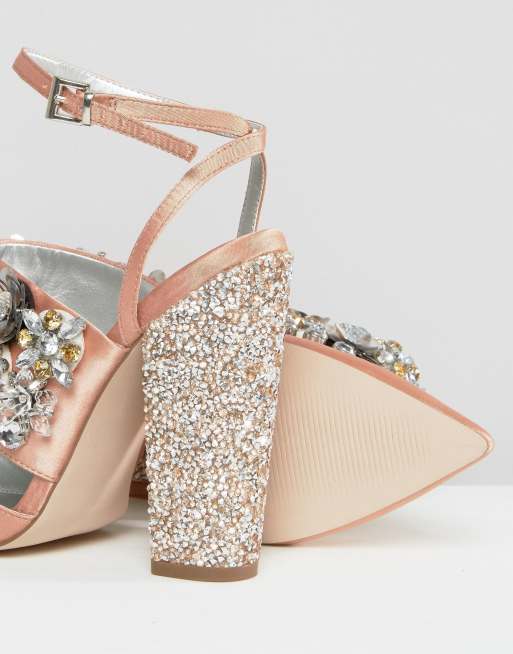 ASOS PAPAYA Bridal Embellished Heels ASOS