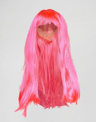 parrucca rosa lunga