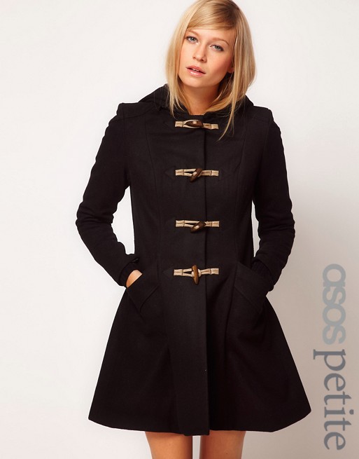 ASOS Petite | ASOS PETITE Exclusive Hooded Swing Duffle Coat