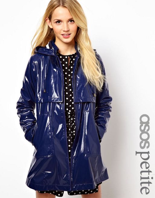 ASOS Petite | ASOS PETITE Exclusive Raincoat With Stripe Lining