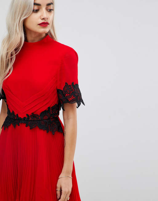 Asos petite lace on sale dress