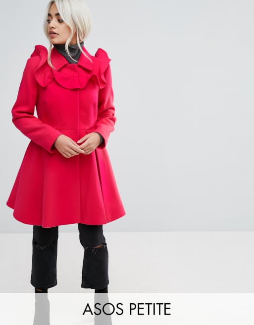 manteau patineuse rouge