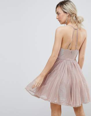 asos tulle mini dress