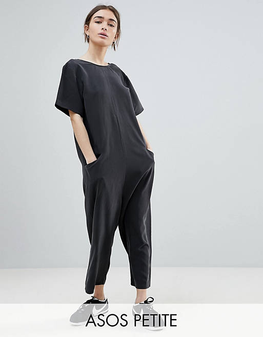 ASOS PETITE Minimal Jumpsuit with Dropped Crotch