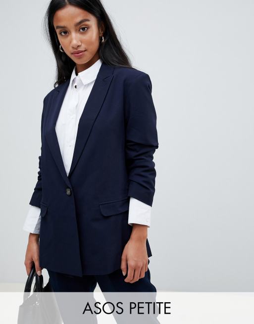 Petite navy hot sale suit