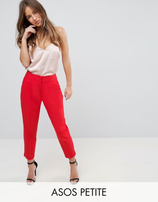 Petite red trouser outlet suit