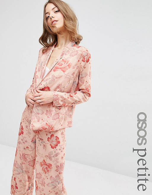 ASOS PETITE Pyjama Blouse in Floral Print