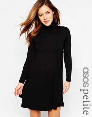 petite swing dresses with sleeves