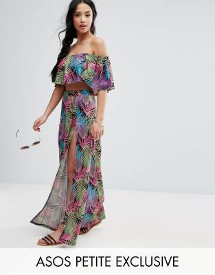 petite tropical maxi dresses