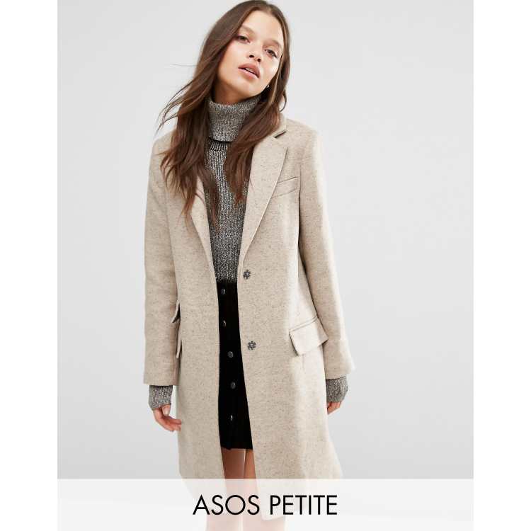 Women's petite wool blend hot sale coats