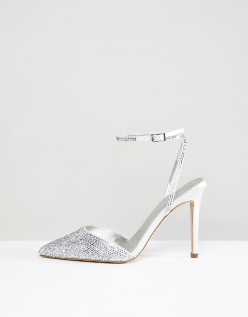 ASOS PHARAOH Scarpe da sposa decorate a pianta larga con tacco