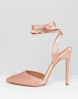 asos pink heels