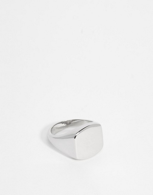 ASOS Pinky Ring In Silver