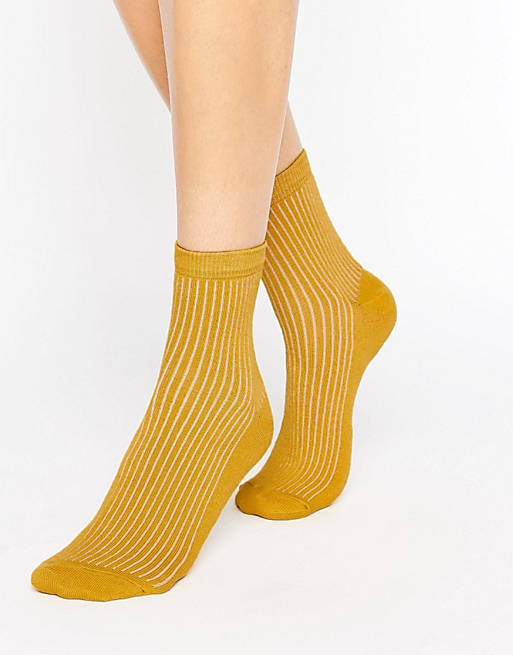 ASOS Plain Ribbed Ankle Socks