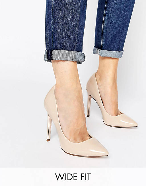 ASOS PLAYFUL Wide Fit Pointed Heels