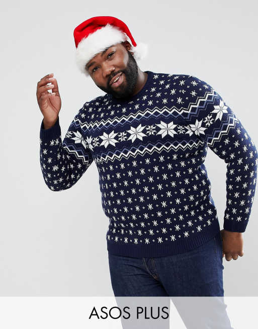 Asos plus shop size christmas jumper