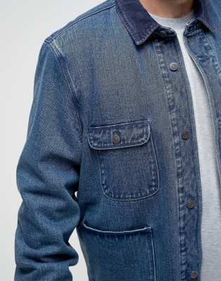 denim worker jacket mens