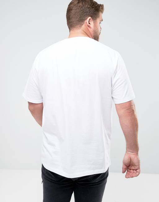 ASOS PLUS Longline T-Shirt With Saints Printed Patch, 2 von 4