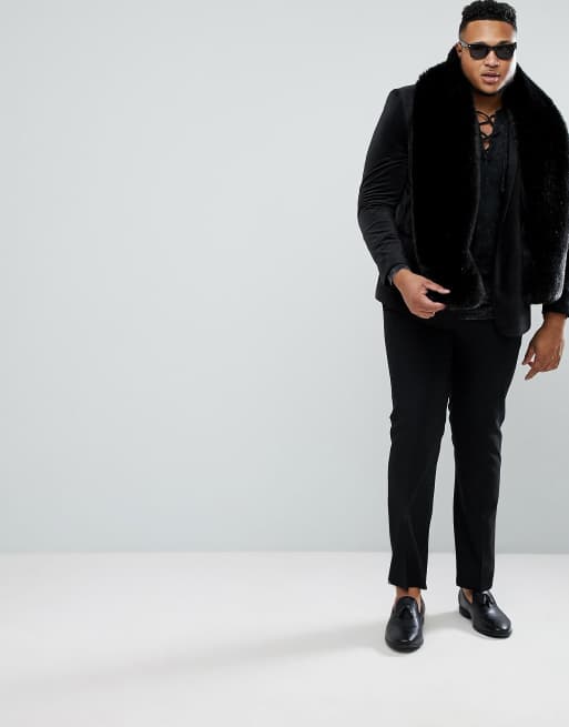 ASOS PLUS Maglia lunga a maniche lunghe lavaggio acido delicato con scollo stringato nera ASOS