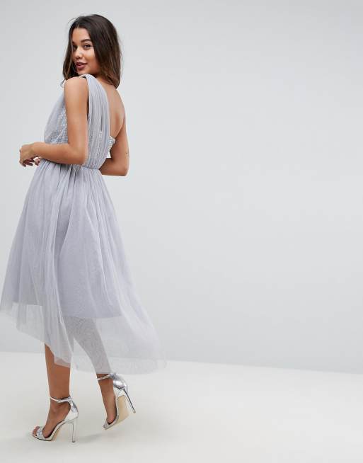 Asos grey prom clearance dress