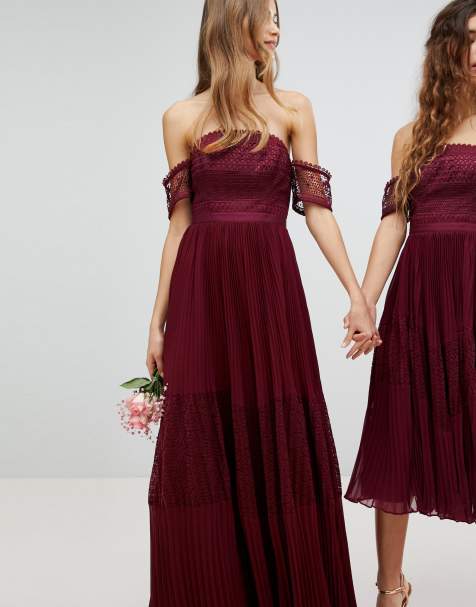 ASOS - Premium - Guipure - Maxikjole med blondepaneler - view 1