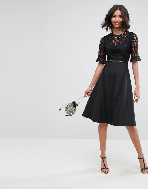 Asos premium clearance lace midi dress