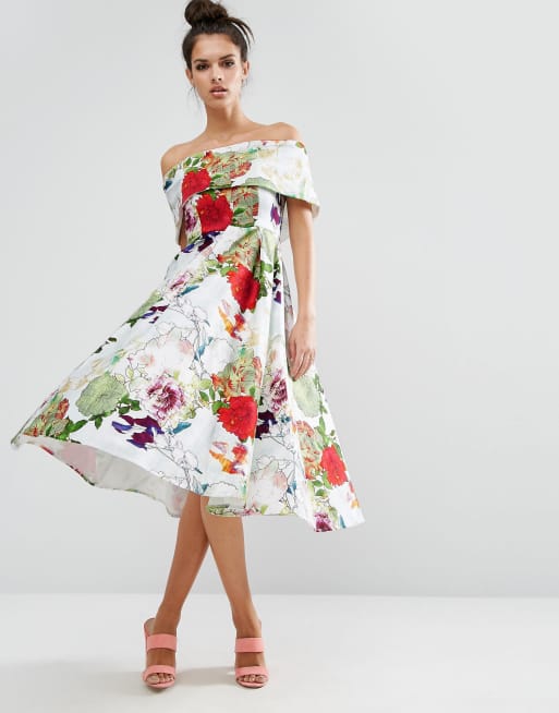 Asos floral hot sale prom dress