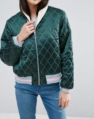 ASOS Bomber Jacket in Premium Jacquard