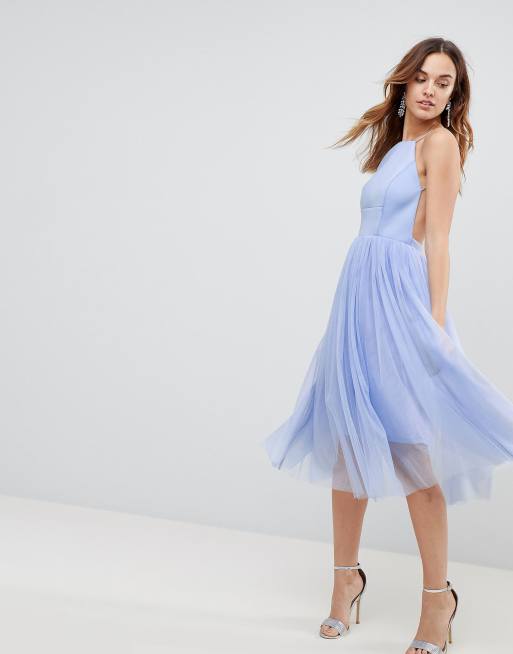 Asos midi tulle outlet dress