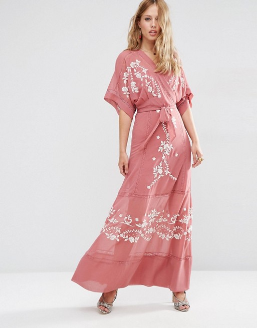 ASOS | ASOS PREMIUM Wrap Maxi Dress