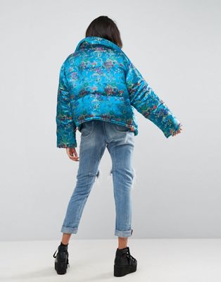 ASOS Damen Kleidung Jacken & Mäntel Jacken Jacquard Jacken Jacquard floral print jacket in 